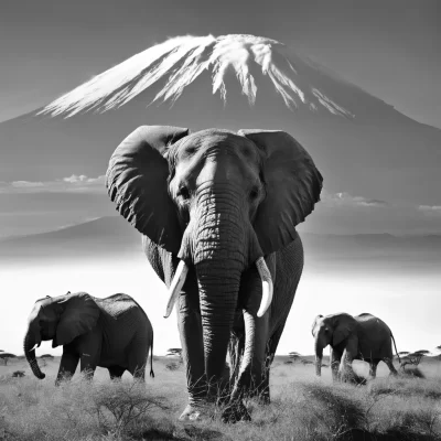 Majestic Elephants of Amboseli National Park